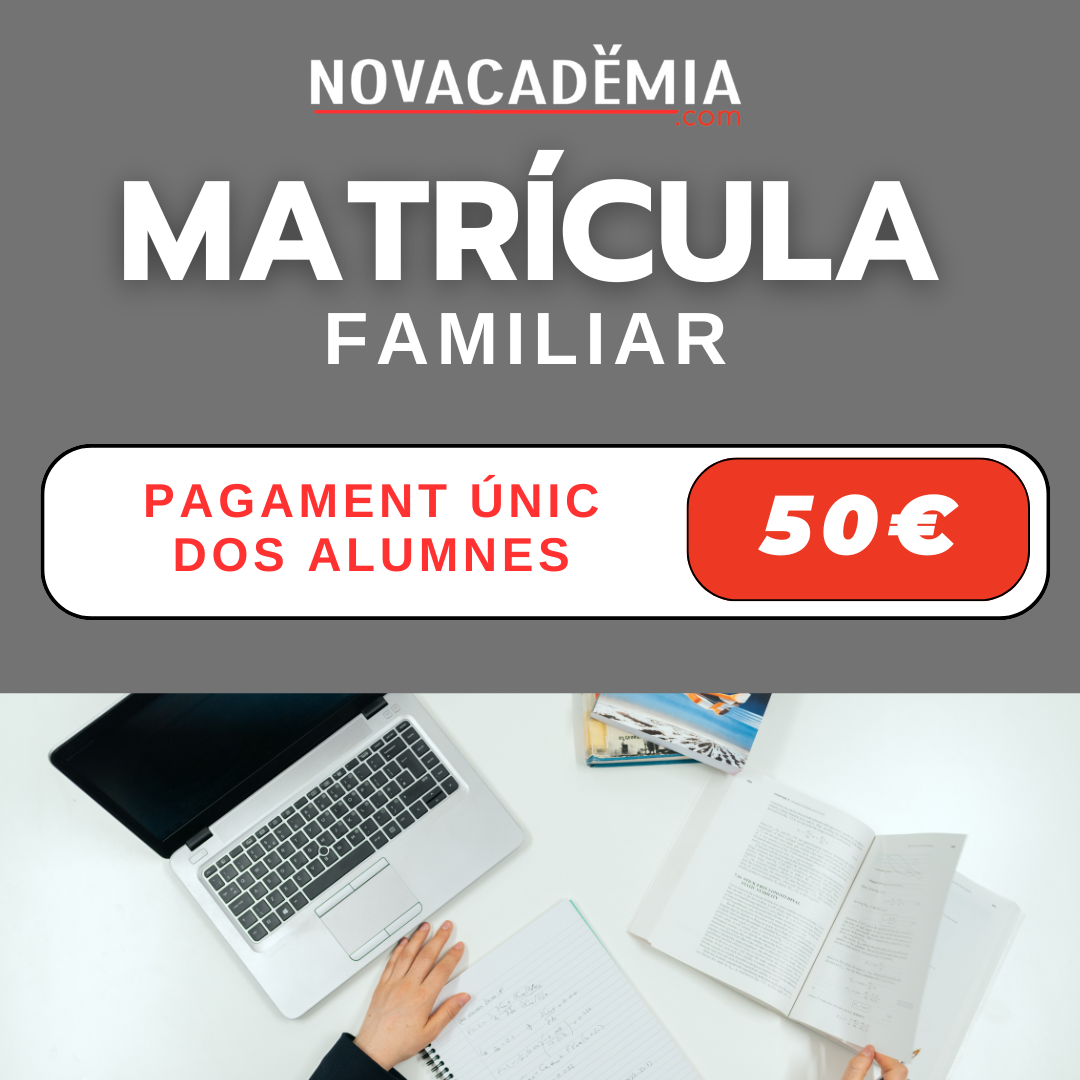 Matrícula Familiar Curs 2024-2025