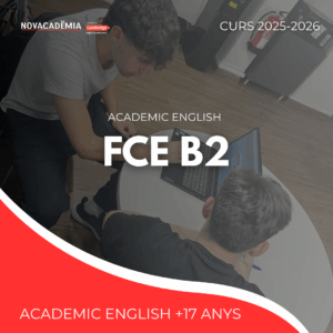 CAMBRIDGE ENGLISH. Curs 25 - 26. FCE B2 Adults. Dijous 19.00h - 21.00h